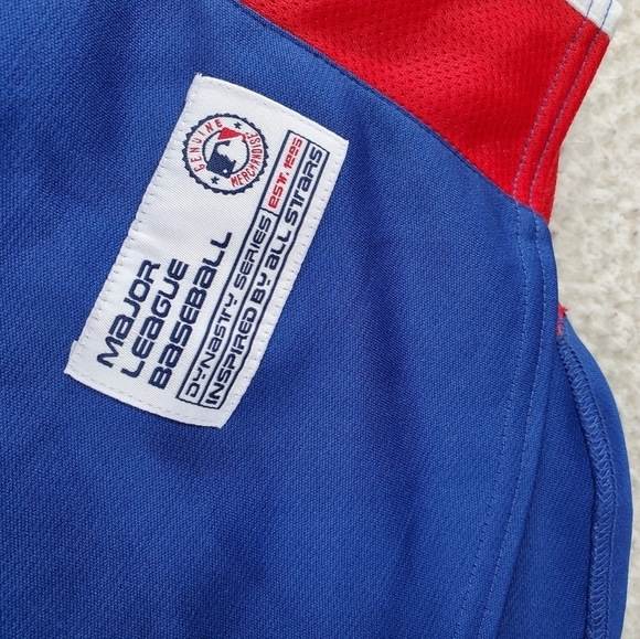 Texas Rangers Dynasty Jersey Men XL World Series Champs 2023 Stitched Blue Red - Picture 8 of 11